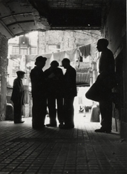 Flüchtlingslager am Karlsbad, 1950er oder 1960er Jahre
(c) ENM, Fotograf: Klaus Kindermann